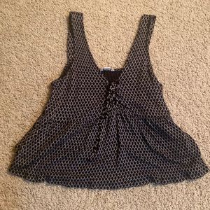 Aéropostale black and white tie from crop top
